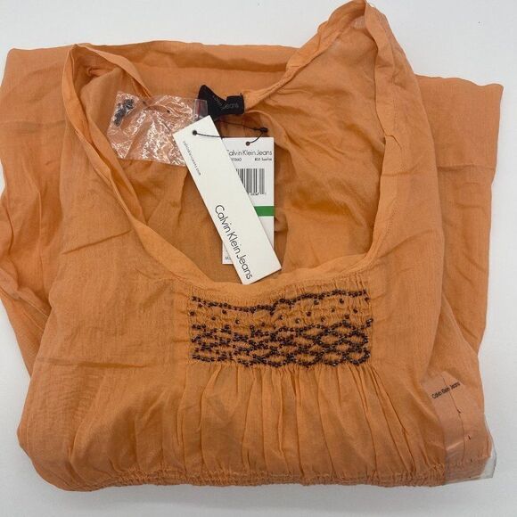 Calvin Klein Top Tunic Style Elastic Waist Band - Picture 9 of 11